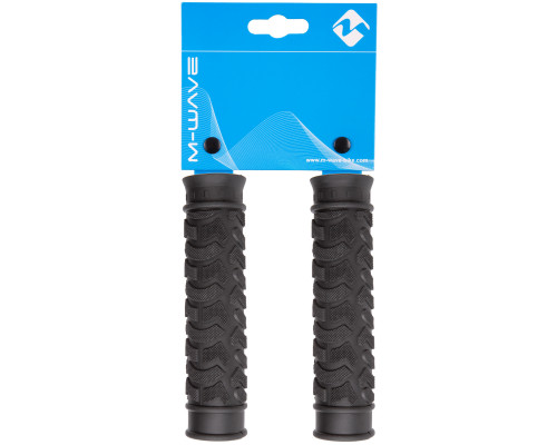 Ручки 5-410241 на руль резиновыес антискользящей структурой 120мм черные (на блистере) CLOUD TIRE 2 M-WAVE