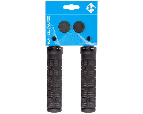 Ручки 5-410617 на руль резиновые 2-х компонентные 130мм c 1 черным фиксатором черные CLOUD SLICK FIX 6 (на блистере) M-WAVE