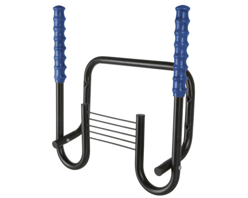 Держатель вело 5-430217 настенный ″горизонт″+полочка до 20кг сталь складной черно-синий M-WAVE