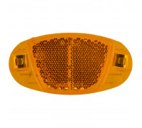 Светоотражающие 5-466606 катафоты в спицы 60мм крепления из нержавейки, 4шт в комплекте оранжевые VENTURA