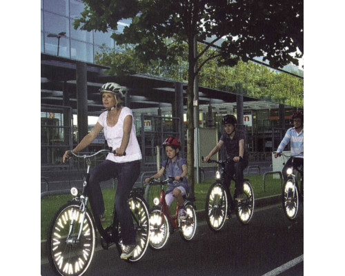 Светоотражающие накладки 5-466670 на спицы универсальное крепление M-WAVE