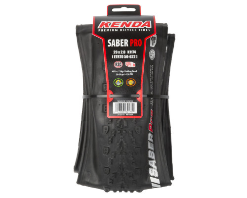 Покрышка 29″х2.20 5-521950 (56х622) K1174 SABERPRO 120TPI L3C кевларовый корд (складная) 539г средний KENDA