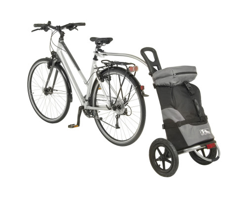 Крепление 5-640099 прицеп для перевозки грузов до22кг сталь складное колесо 12″ с сумкой нейлон 600D (30литр) M-WAVE