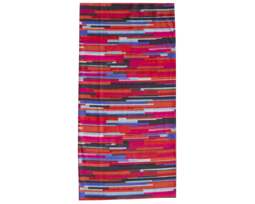 Бандана 5-715125 дышаший полиэстер с микрофиброй 24х48см бесшовная COLORED STRIPES красно-синяя M-WAVE