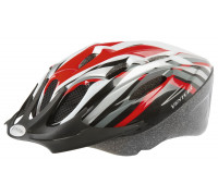 Шлем 5-731034 с сеточкой 11 отверстий, 53-57см черно-красно-белый M-WAVE ACTIVE