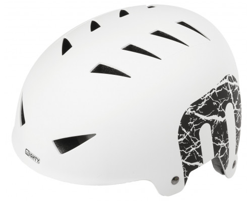 Шлем 5-731223 универс/ВМХ/FREESTYLE 14 отверстий, ABS-суперпрочный 60-63см белый матовый MIGHTY X-STYLE