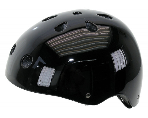Шлем 5-731282 универс/ВМХ/FREESTYLE 11 отверстий,суперпрочный 58-61см черный лакир. M-WAVE