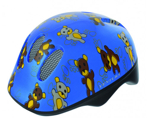 Шлем .детский/подростк. 5-734072 с сеточкой 6 отверстий 48-52см TEDDY/голубой M-WAVE