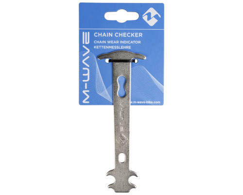 Цепеметр (калибр) 5-880446 механический индикатор 0,75/1% износа серебристый (инд. упаковка) M-WAVE