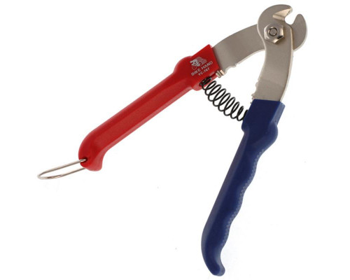 Ножницы 6-140767 для тросика и рубашек YC-767 профи антискользящее сине-красное покрытие ручек BIKEHAND