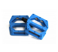 Педали 6-14227 нейлон BMX/Downhill Blue B223N широкие ось Cr-Mo синие WELLGO