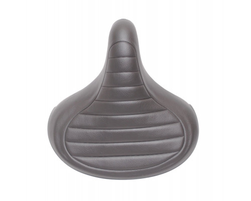 Седло 6-148766 комфортное 264х262мм VL-8766 широкое пружинно-эластомерное гелевое, черное VELO