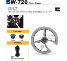 Защита системы 6-180658 SW-720 46/48 c крепление под полую каретку, пластик черная SUNNY WHEEL