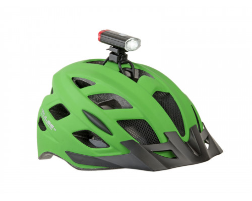 Фара 8-12002705 с дополнительным ЗАДНИМ ФОНАРЕМ 2в1 перед 250люмен, задний12люмен Li-Ion АКБ USB с крепление на шлем AUTHOR