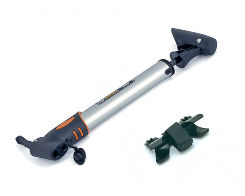 Насос 8-18101031 алюминиевый AAP Twin 2 овальный 2 головки Т-ручка 275мм, 148г серебристый AUTHOR