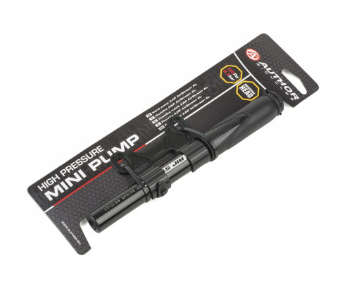 Насос 8-18101090 алюминий AAP Airstream AL шланг+FV-адаптером до 120 PSI 215мм, диаметр 25мм. 98гр. черный AUTHOR