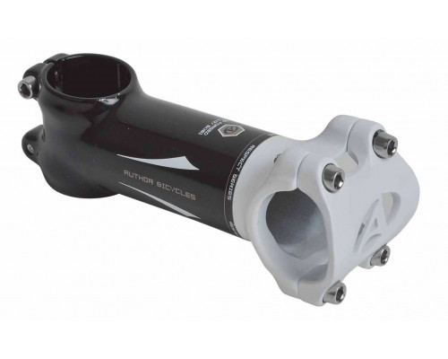 Вынос внешний 8-32150940 нерегулируемый 1 1/8″ ACO-S RESPECT 80мм/+7` для руля 31,8мм алюминиевый черно-белый AUTHOR
