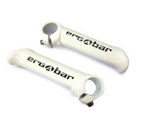 Рога 8-33152006 алюминиевые короткие ABE-302 Wht ERGOBAR прямые сварные белые AUTHOR