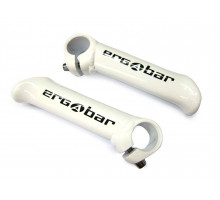 Рога 8-33152006 алюминиевые короткие ABE-302 Wht ERGOBAR прямые сварные белые AUTHOR