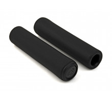 Ручки 8-33402030 на руль AGR SILICONE ELITE 130мм Blk 96г. силиконовые черные AUTHOR