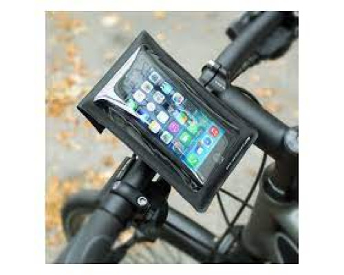 Сумочка/чехол 0-11234 на руль д/смартфона 185х100мм б/съемный влагозащитный черный SKS-11234