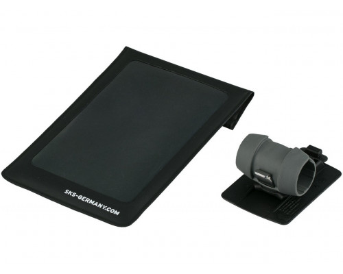 Сумочка/чехол 0-11234 на руль д/смартфона 185х100мм б/съемный влагозащитный черный SKS-11234