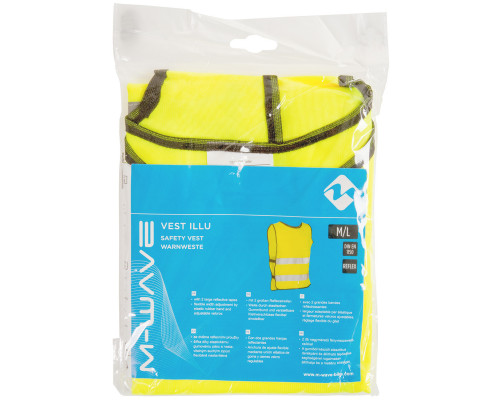 Жилет 5-120915 световозвращающий универсальный M-L салатовый M-WAVE