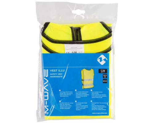 Жилет 5-120916 световозвращающий универсальный S-M салатовый M-WAVE