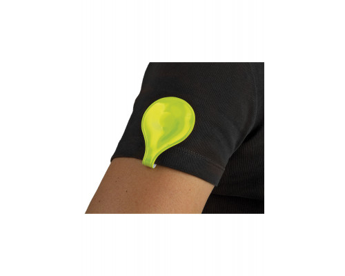 Светоотражающая клипса 5-120994 магнитная на одежду/рюкзак и т.п желтая M-WAVE