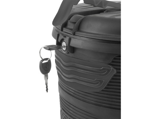 Сумка/бокс 5-122479 на передний V=17л пластик пыле/влагозащитный 23*26*33см, с замком/2 ключа, черная AMSTERDAM BOX FRONT M-WAVE