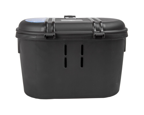 Сумка/бокс 5-122479 на передний V=17л пластик пыле/влагозащитный 23*26*33см, с замком/2 ключа, черная AMSTERDAM BOX FRONT M-WAVE