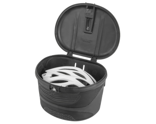 Сумка/бокс 5-122479 на передний V=17л пластик пыле/влагозащитный 23*26*33см, с замком/2 ключа, черная AMSTERDAM BOX FRONT M-WAVE