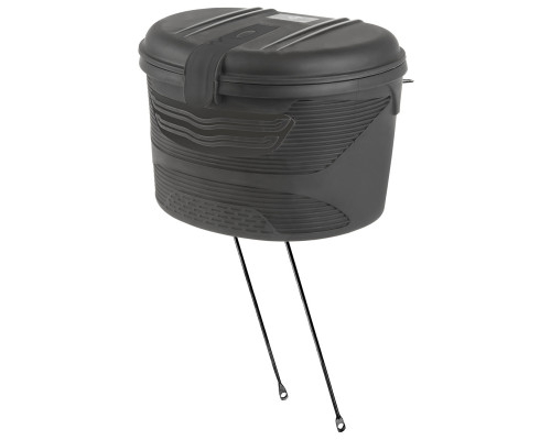 Сумка/бокс 5-122479 на передний V=17л пластик пыле/влагозащитный 23*26*33см, с замком/2 ключа, черная AMSTERDAM BOX FRONT M-WAVE