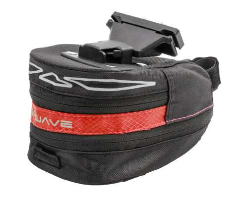 Подсумок 5-122483 подседельный быстросъемный, раскладной средний размер ″L″ черно-красный M-WAVE