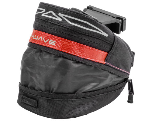 Подсумок 5-122483 подседельный быстросъемный, раскладной средний размер ″L″ черно-красный M-WAVE