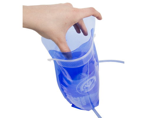 Фляга/гидропак 5-122515 2л прозрачно-голубая, антибактериальная защита, силиконовый сосок. SOURCE