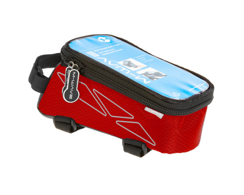 Сумочка/чехол+бокс 5-122553 на раму д/смартфона 175х80х85мм ROTTERDAM TOP размер L влагозащитный черно-красный M-WAVE