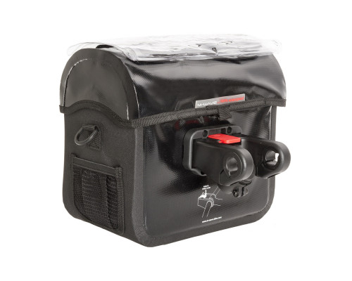 Сумка 5-122715 на руль 22,0-31,8мм 100%-влагозащитный V=7л б/съемный с плечевым ремнем черная OTTAVA M-WAVE