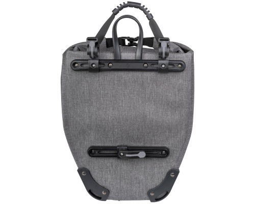 Сумка 5-122881 на багажнник, боковая 330х145х61мм 25л.100% водонепроницаемая сварные швы, дизайн DENIM серая M-WAVE