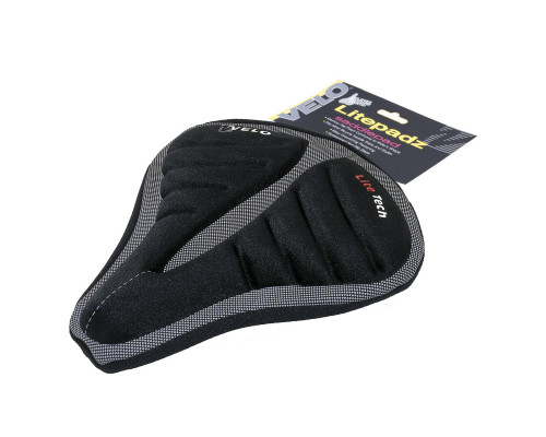 Седельная 5-137661 накладка гелевая комфортная универсальная 260х235мм, 195г, черная VELO LITE TECH