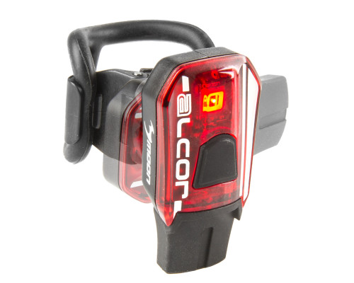 Фонарь 5-220460 задний 1SMD-LED повышенной яркости /5ф USB-заряд. Li-Pol АКБ 250МАh вращающееся магнитное крепление 17г. красный ALCOR MOON