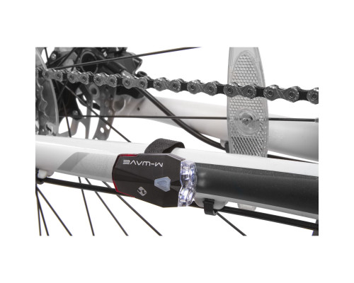 Фара 5-220545 с дополнительным задним фонарем 2в1 2диода перед 60люмен 5+3функции Li-Ion АКБ USB с крепление на шлем APOLLON DUAL 3.8 USB M-WAVE