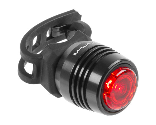 Фонарики 5-220628 задний+передний 1диод повышенной яркости 0.5Вт/3ф USB-заряд. Li-Pol АКБ быстросъемный алюминиевый 26г M-WAVE