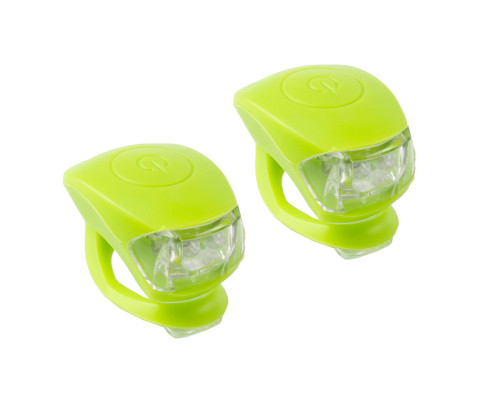 Фонарики 5-220635 COBRA IV передний 2диода/3функции +задний2диода/3функции 24г с батарейками зеленый корпус M-WAVE