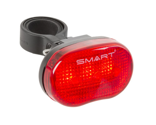 Фара+фонарь 5-220922 3диода NICHIA./2функции с линзами+3диода повышенной яркости/3функции красный до 600м с батарейками черный SMART