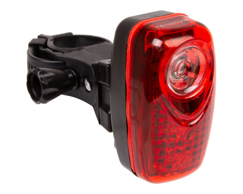 Фонарь 5-221041 задний 3диода (1*0.5W)/2функции красный с батарейками вертикальный HELIOS 3.2 размер S M-WAVE