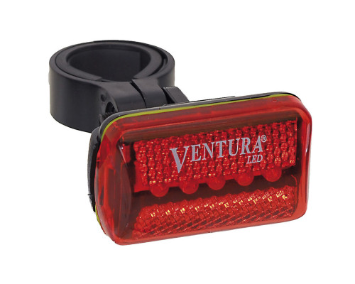 Фонарь 5-221085 заднний 5диодов/2функции красный с батарейками VENTURA