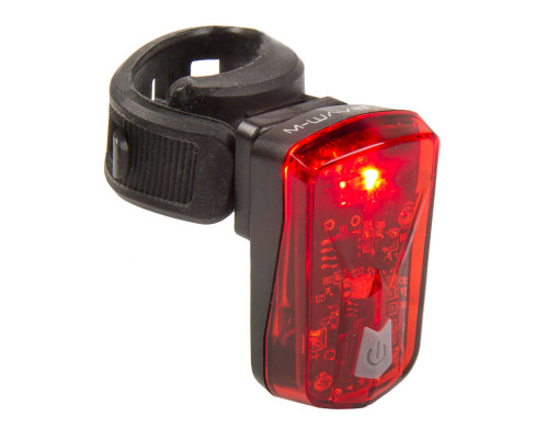 Фара+фонарь 5-221092 Li-Ion АКБ USB-зарядка 1диод 1W 20люкс/95люм/3функции алюминиевый + 1диод 0,5W/2функции красный ATLAS 20 USB M-WAVE