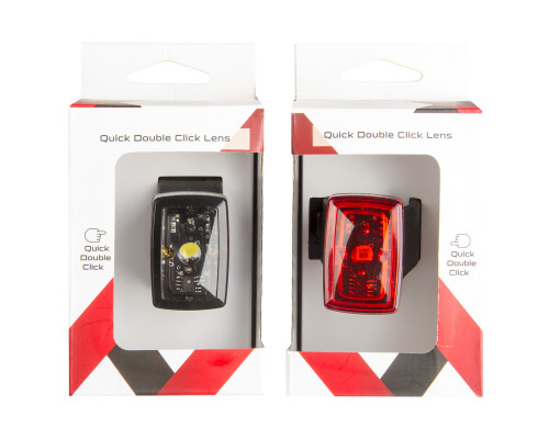 Фонарь 5-221550 задний, повышенной яркости/3функции красный с батарейками компактный быстросъемный SMART