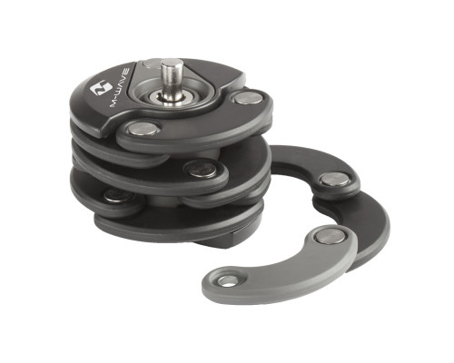 Замок 5-230196 вело складной 600мм автоматический 14 стальных пластин в пластиковом кожухе держ-ль черный M-WAVE